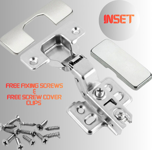 Inset hinges 35mm - 35mm, close