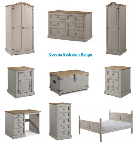 Corona bedroom furniture grey - corona,