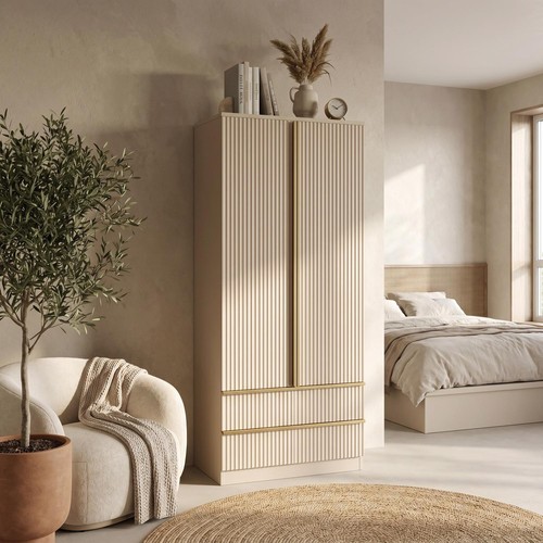 Beige door wardrobe - beige,