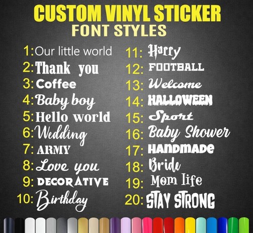 Personalised name vinyl - name,