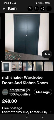 Mdf shaker wardrobe - wardrobe, doors