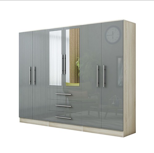 Large door mirrored - 6, wardrobe
