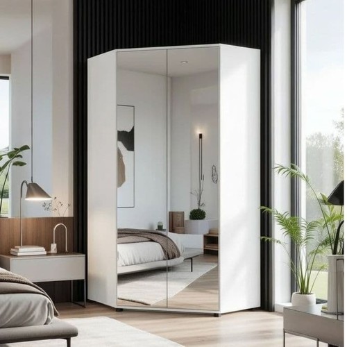 Corner wardrobe white - wardrobe,
