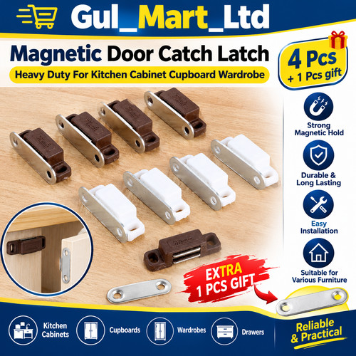 Magnetic door catch latch - magnetic,