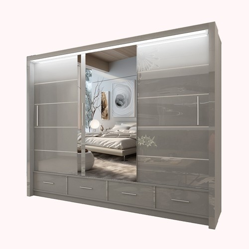 Modern high gloss 3 sliding - high,